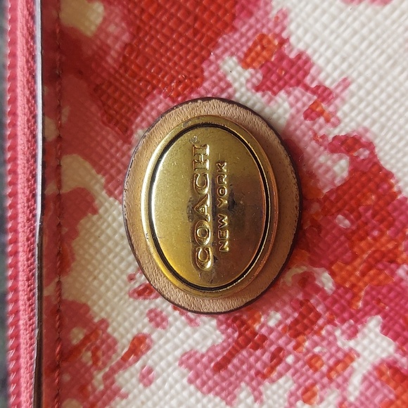 COACH Wallet Red & Orange 👛 - Picture 2 of 5